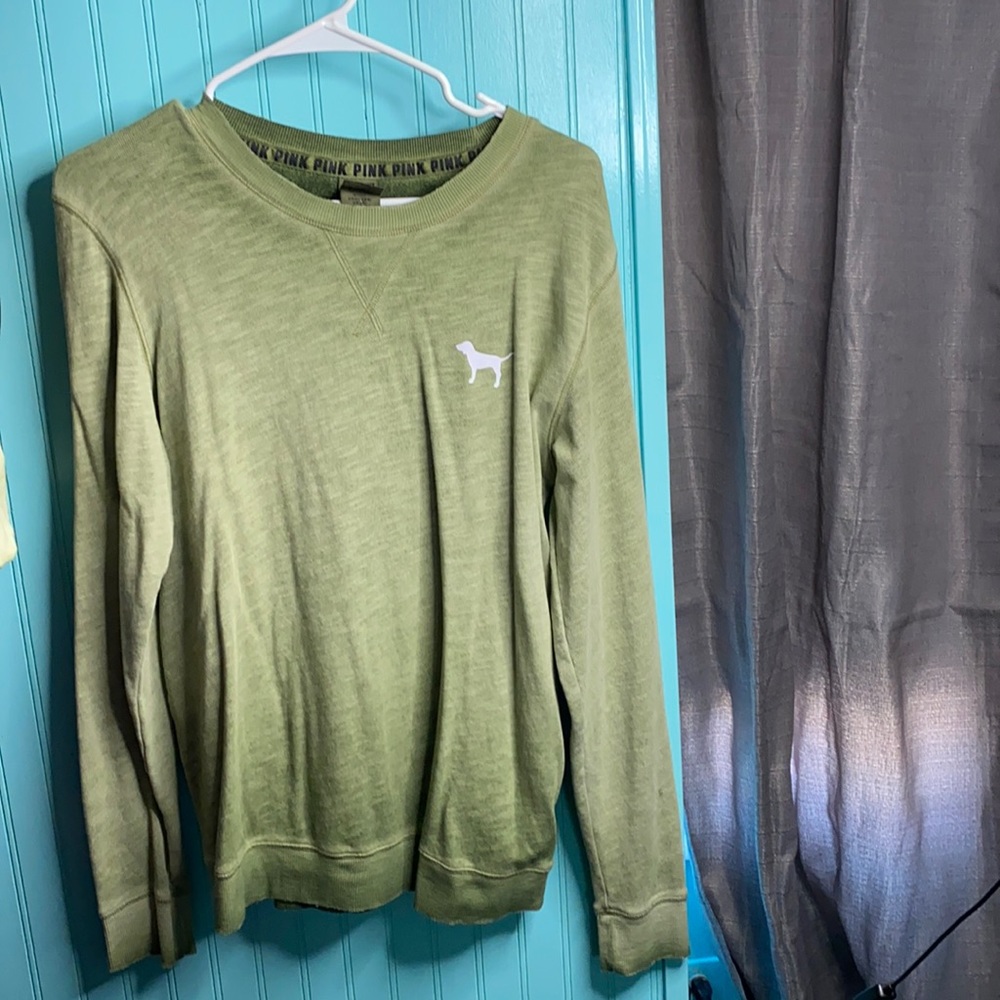 Olive Ombré Pink VS lightweight sweater